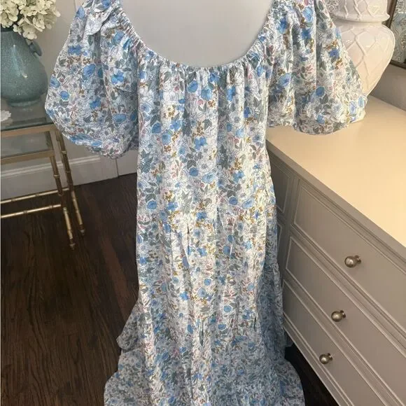 Tuckernuck Hyacinth House Floral Augusta
Tiered Maxi Dress size Small-F1 - Picture 5 of 7